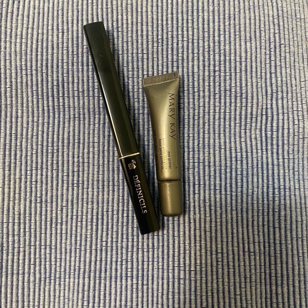 Lancôme  mascara , and Mary Kay eye  primer